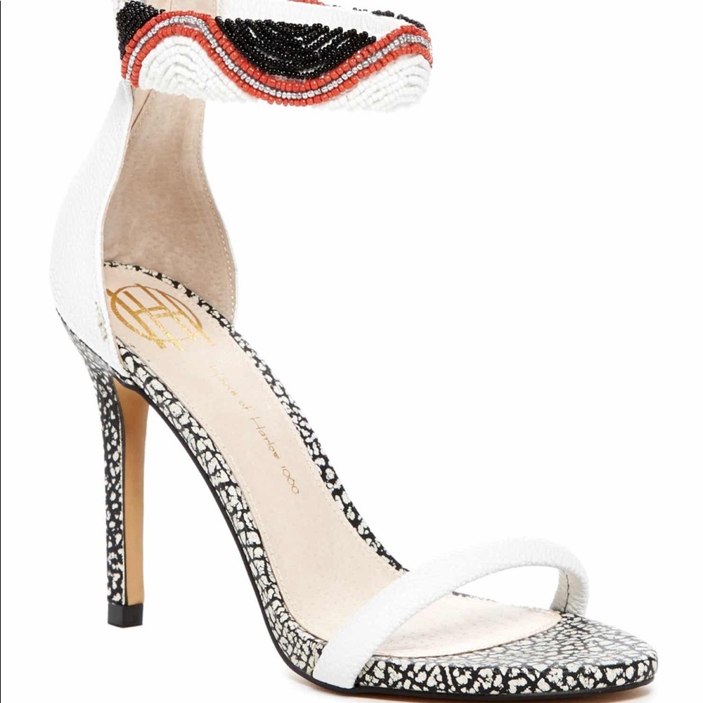 House of Harlow 1960 Leather White Heels